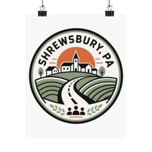Shrewsbury PA Art Print – Vintage Main Street