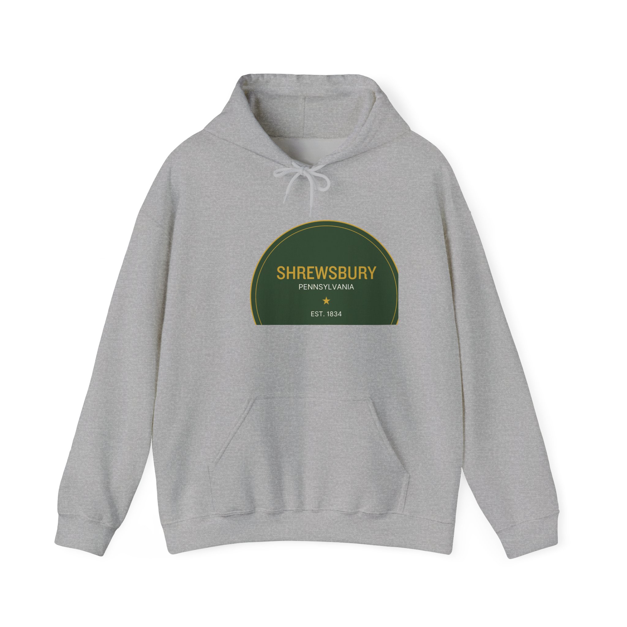 Shrewsbury PA Hoodie – Green Seal (Est. 1834) - Image 2