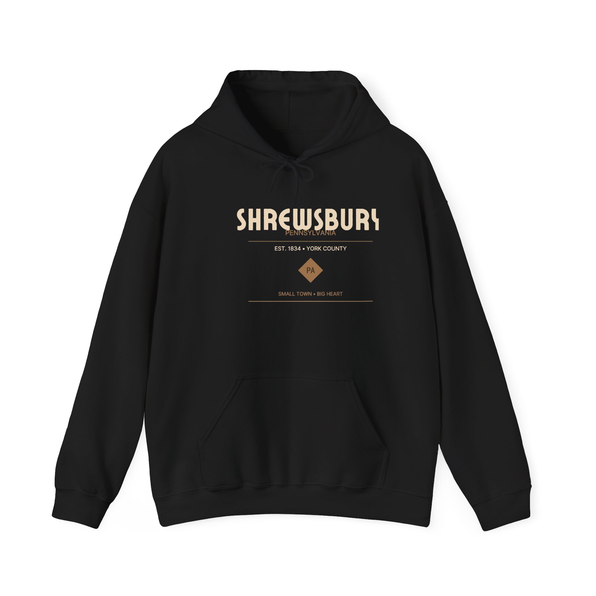 Shrewsbury PA Hoodie – Deco Diamond (Est. 1834) - Image 3