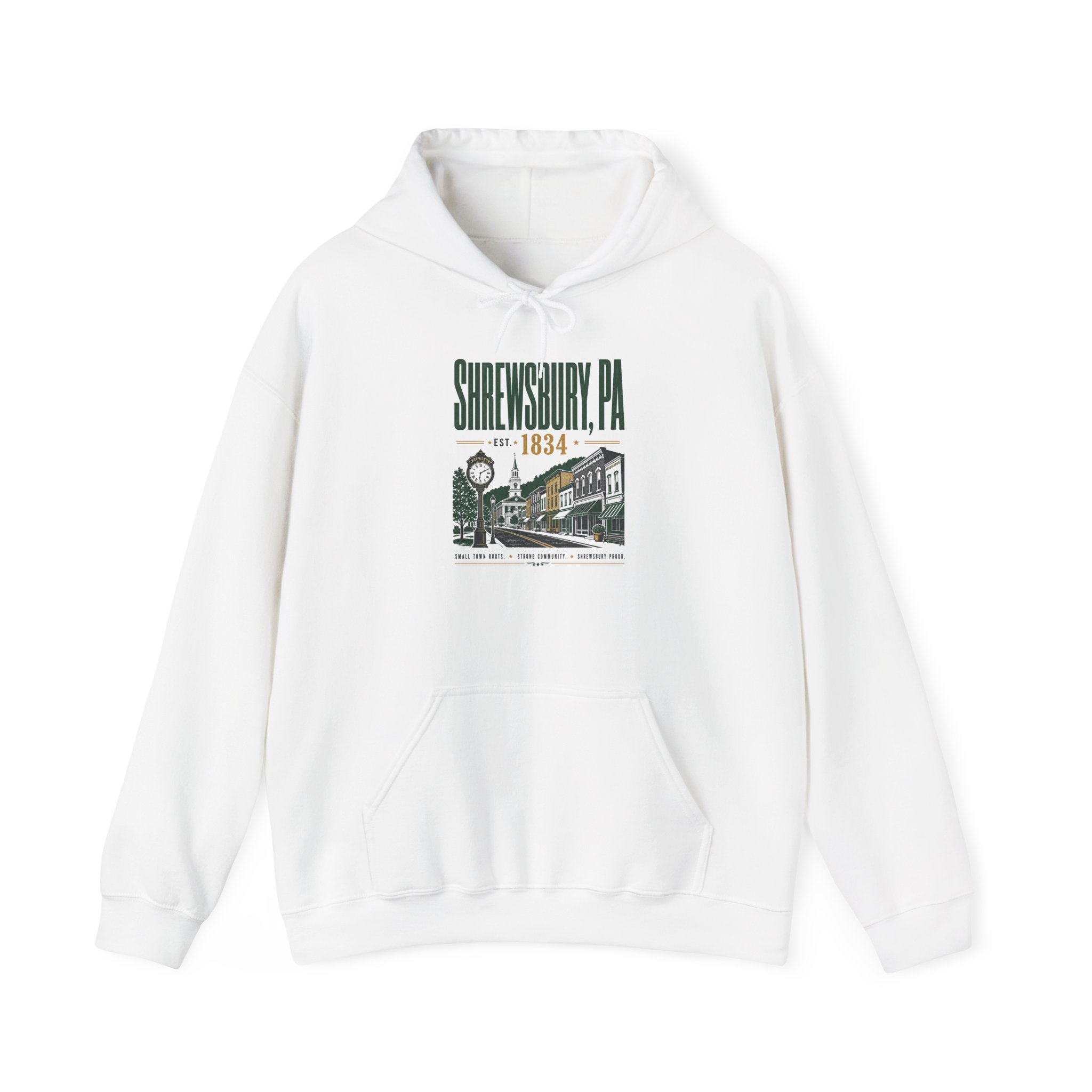 Shrewsbury PA Hoodie – Vintage Main Street (Est. 1834)