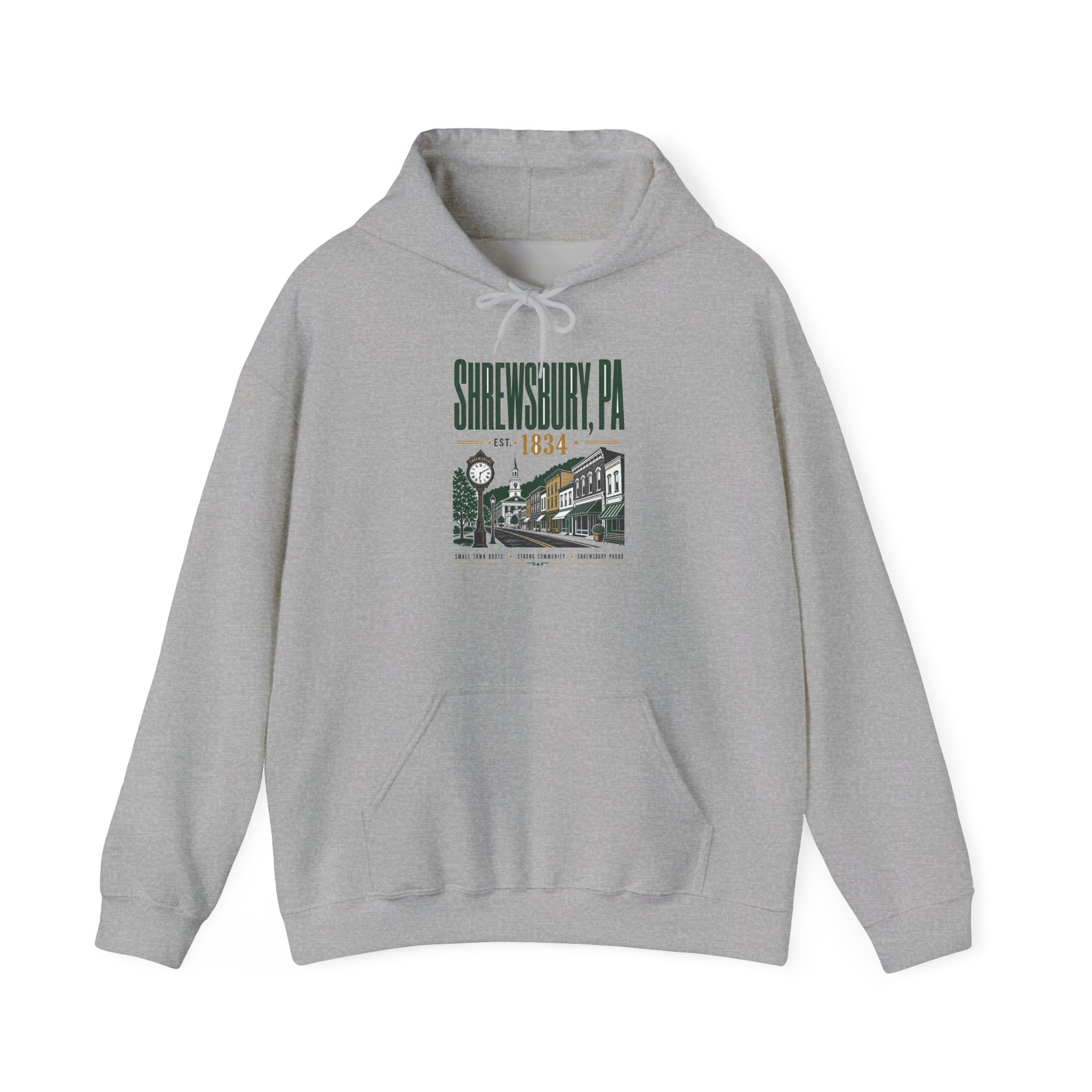 Shrewsbury PA Hoodie – Vintage Main Street (Est. 1834) - Image 3