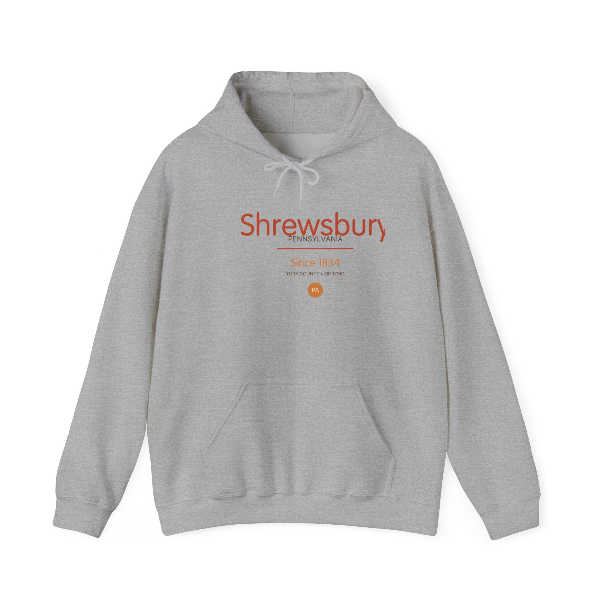 Shrewsbury PA Hoodie – Script Since 1834 - Image 2