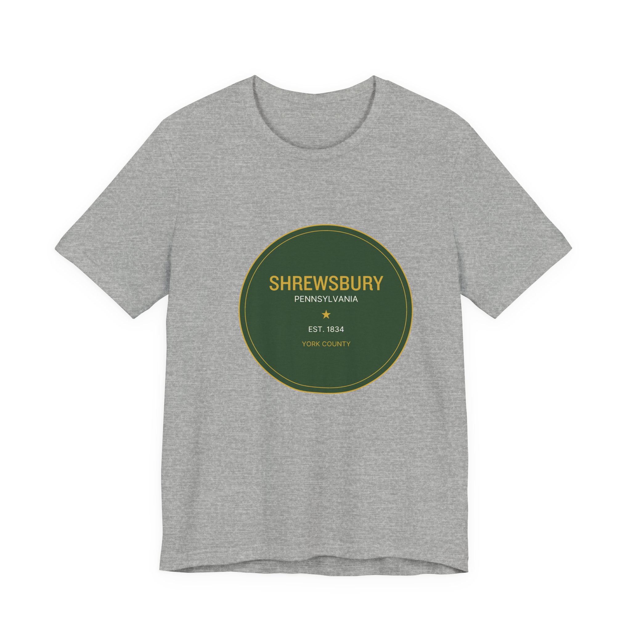 Shrewsbury PA T-Shirt – Green Seal (Est. 1834) - Image 2