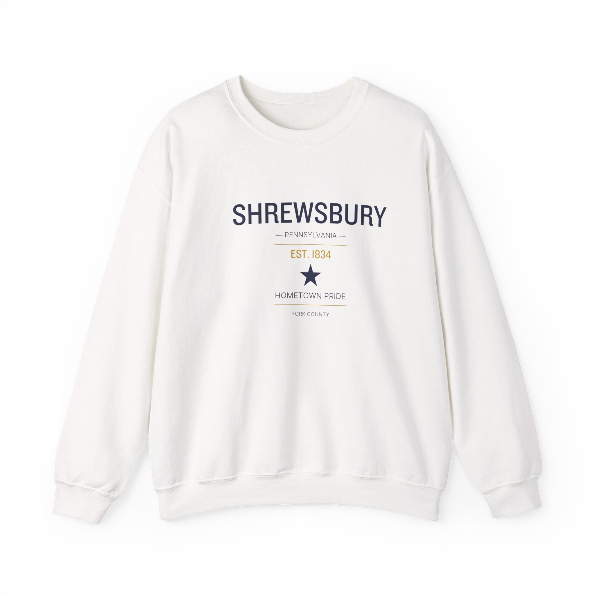 Shrewsbury PA Sweatshirt – Classic Star (Est. 1834)
