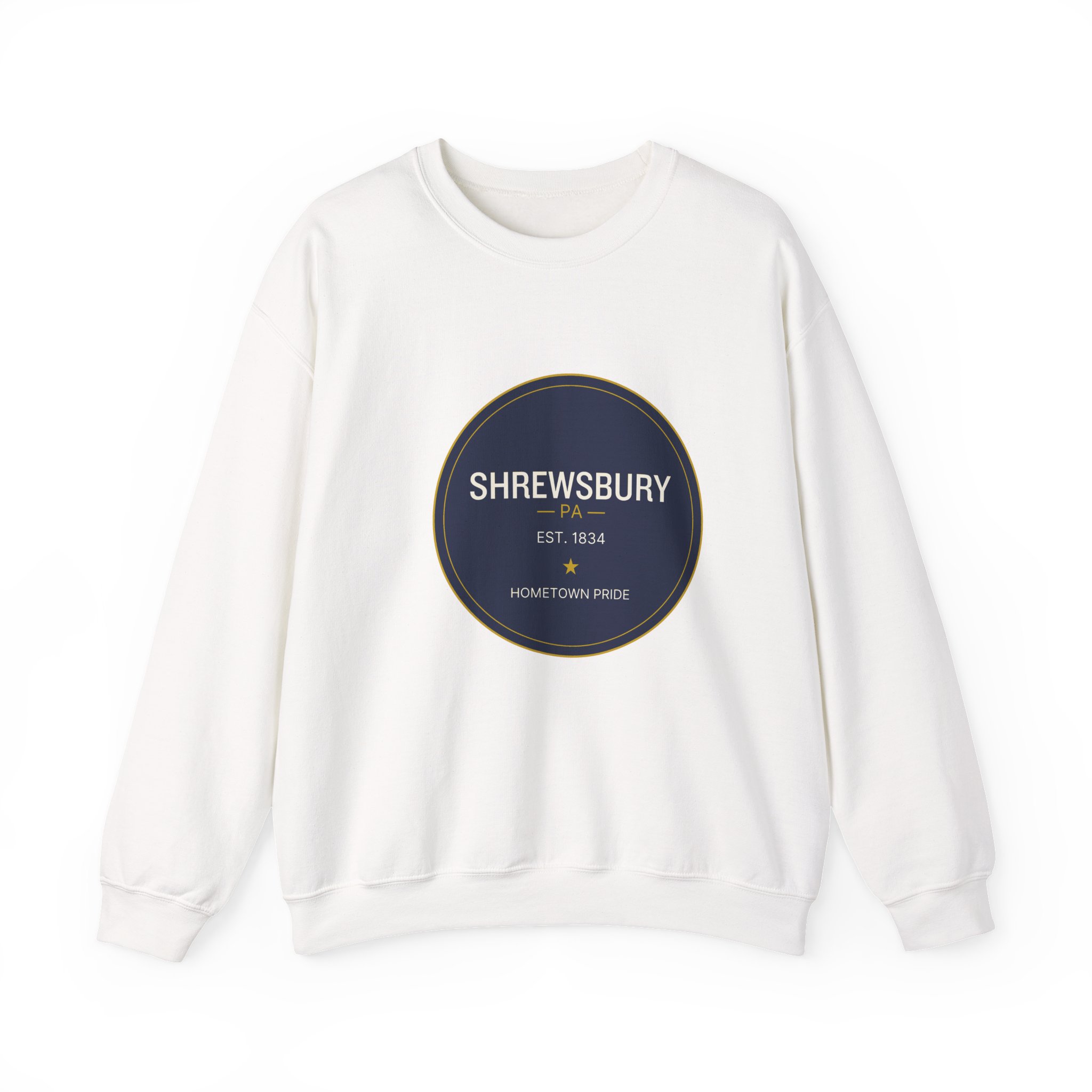 Shrewsbury PA Sweatshirt – Navy Seal (Est. 1834)