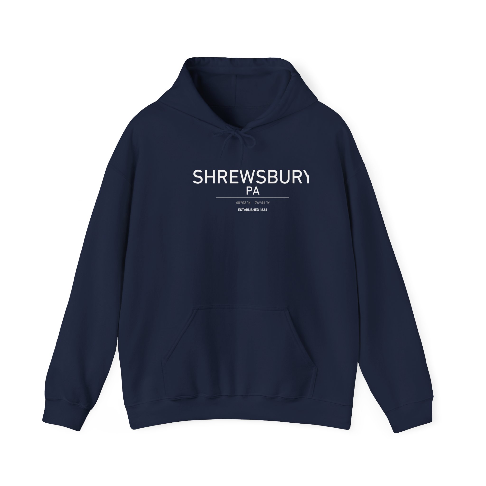 Shrewsbury PA Hoodie – Coordinates (Est. 1834) - Image 5