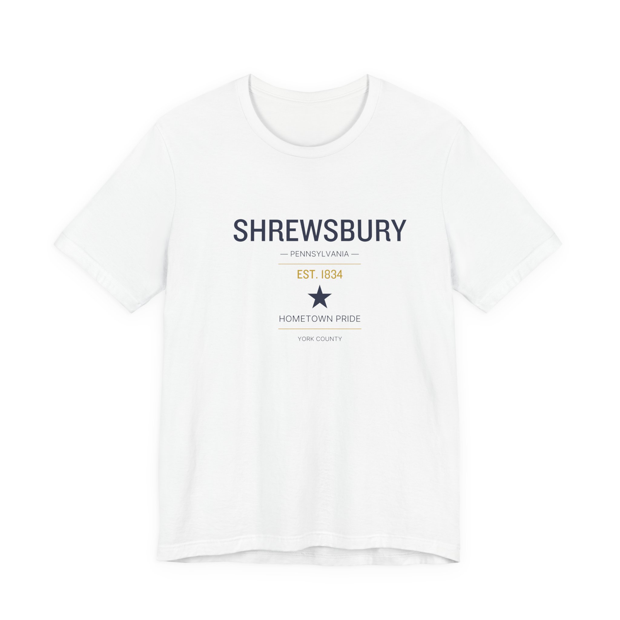 Shrewsbury PA T-Shirt – Classic Star (Est. 1834)