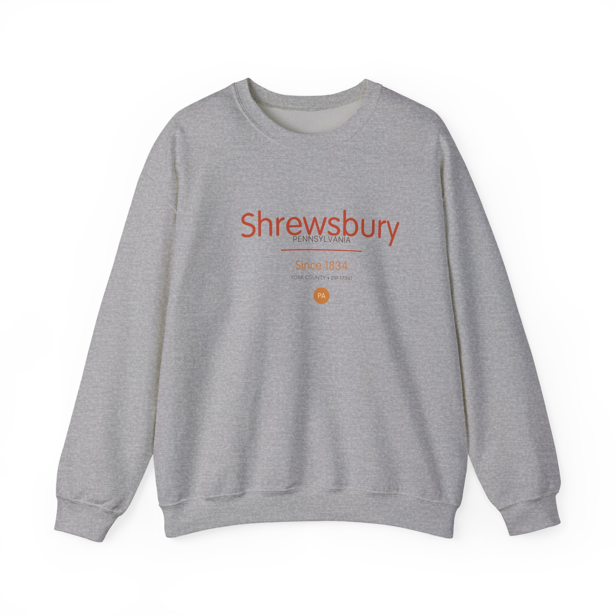 Shrewsbury PA Sweatshirt – Script Since 1834 - Image 3