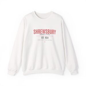 Shrewsbury PA Sweatshirt – Bold Red (Est. 1834)
