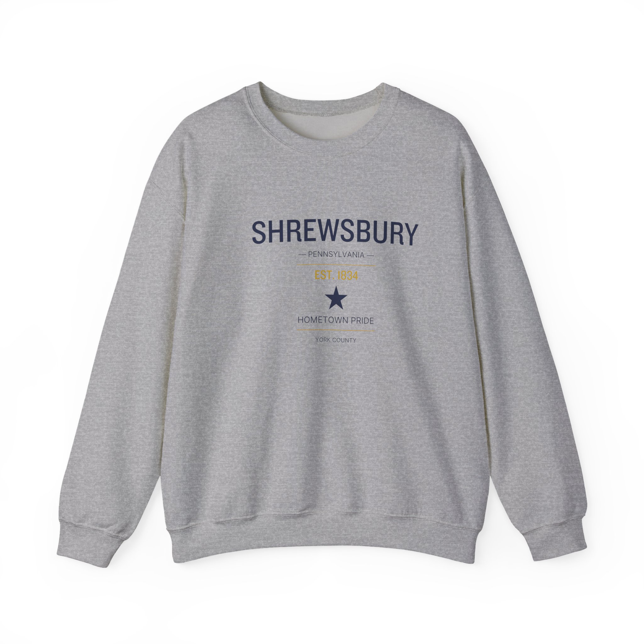 Shrewsbury PA Sweatshirt – Classic Star (Est. 1834) - Image 2