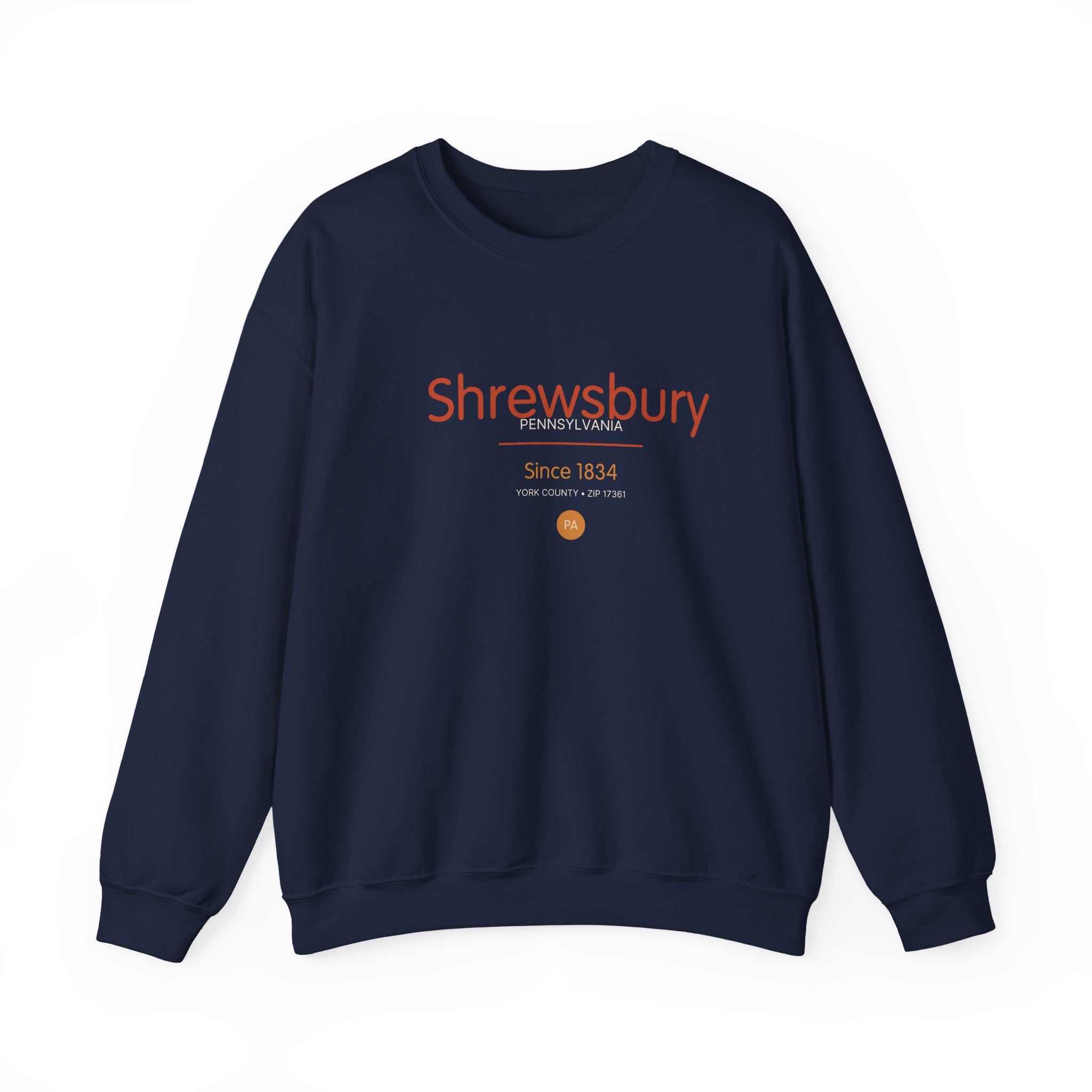 Shrewsbury PA Sweatshirt – Script Since 1834 - Image 2