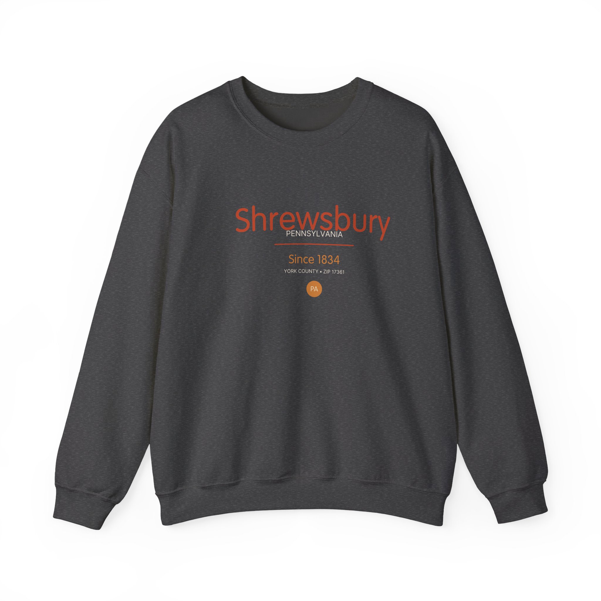 Shrewsbury PA Sweatshirt – Script Since 1834 - Image 4
