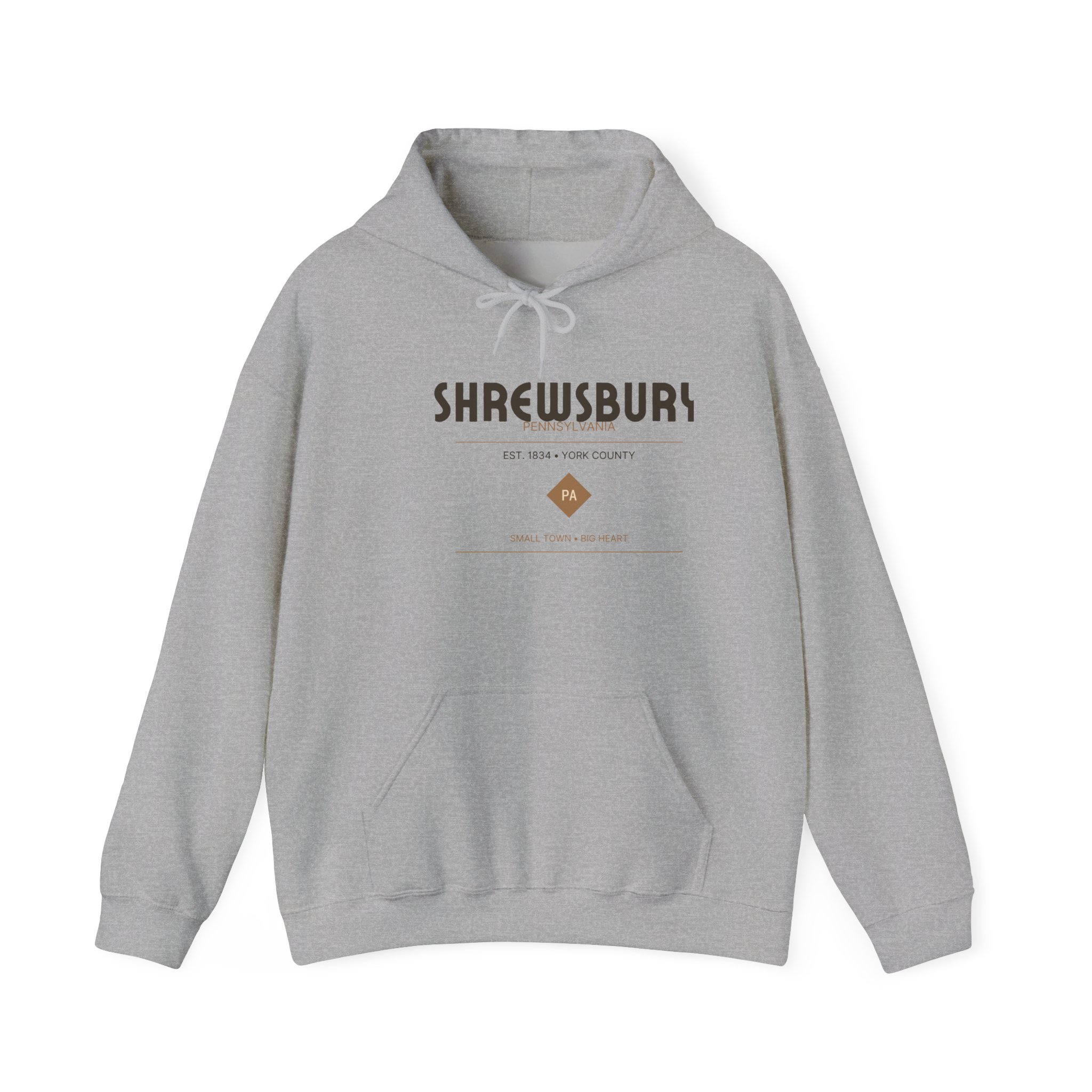 Shrewsbury PA Hoodie – Deco Diamond (Est. 1834) - Image 2
