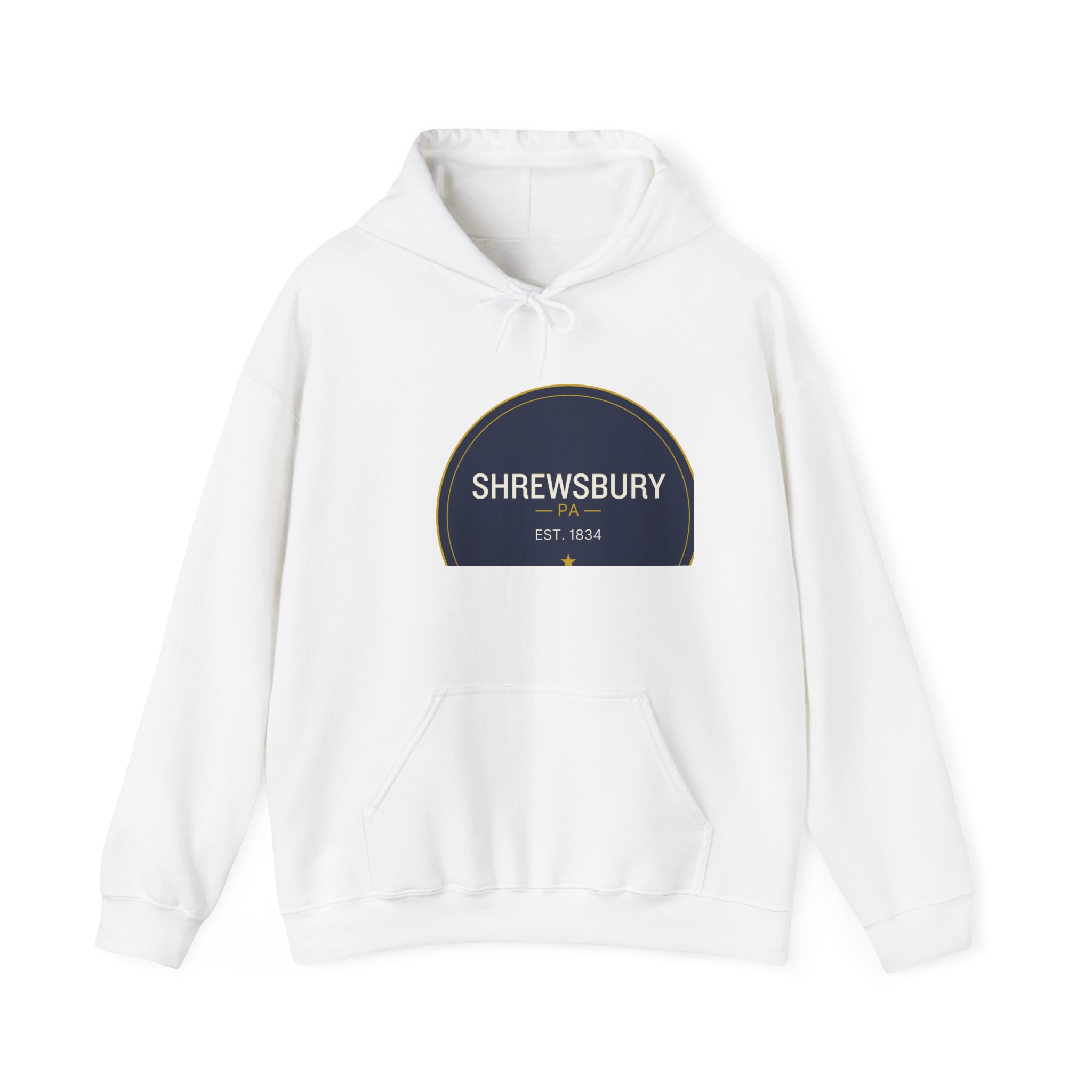 Shrewsbury PA Hoodie – Navy Seal (Est. 1834)