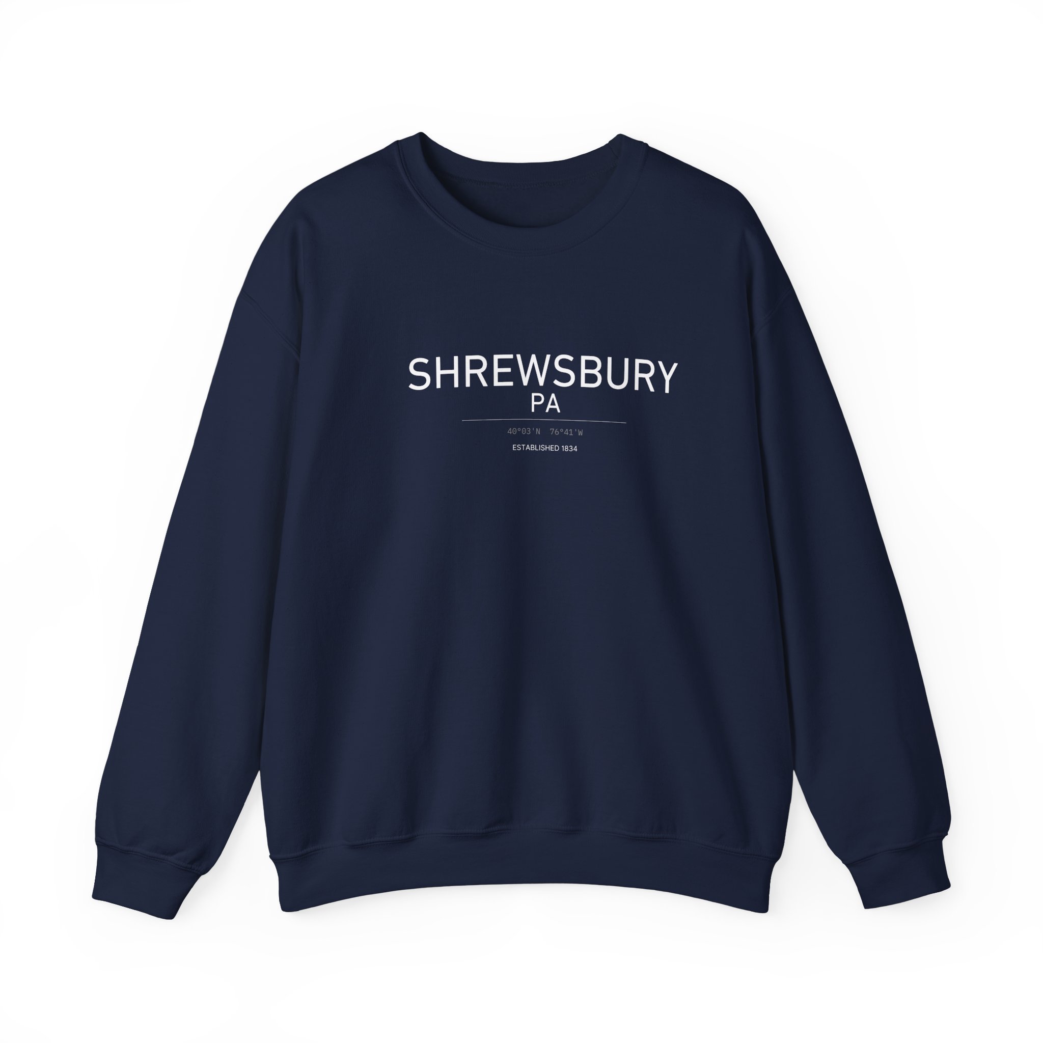 Shrewsbury PA Sweatshirt – Coordinates (Est. 1834) - Image 5