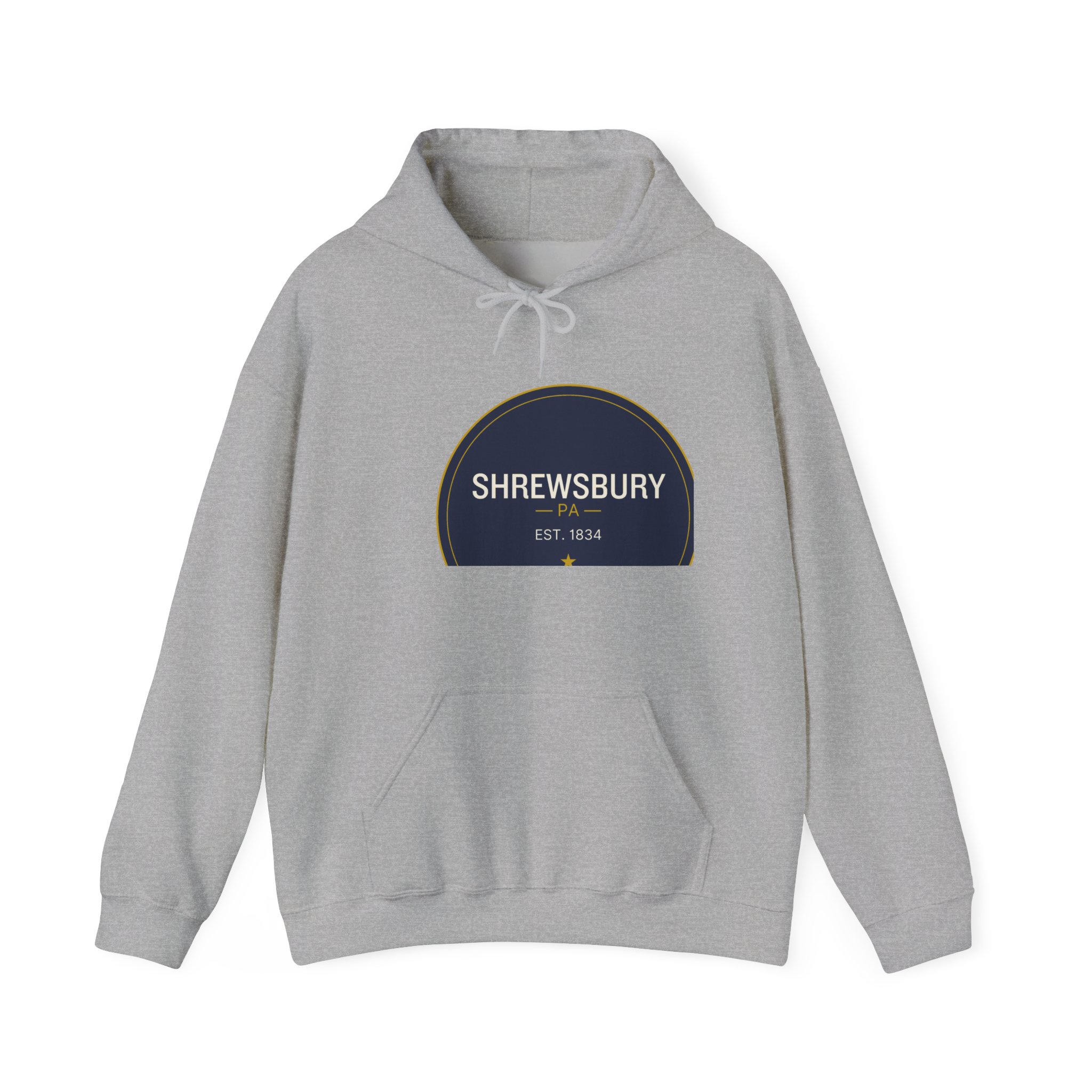 Shrewsbury PA Hoodie – Navy Seal (Est. 1834) - Image 2