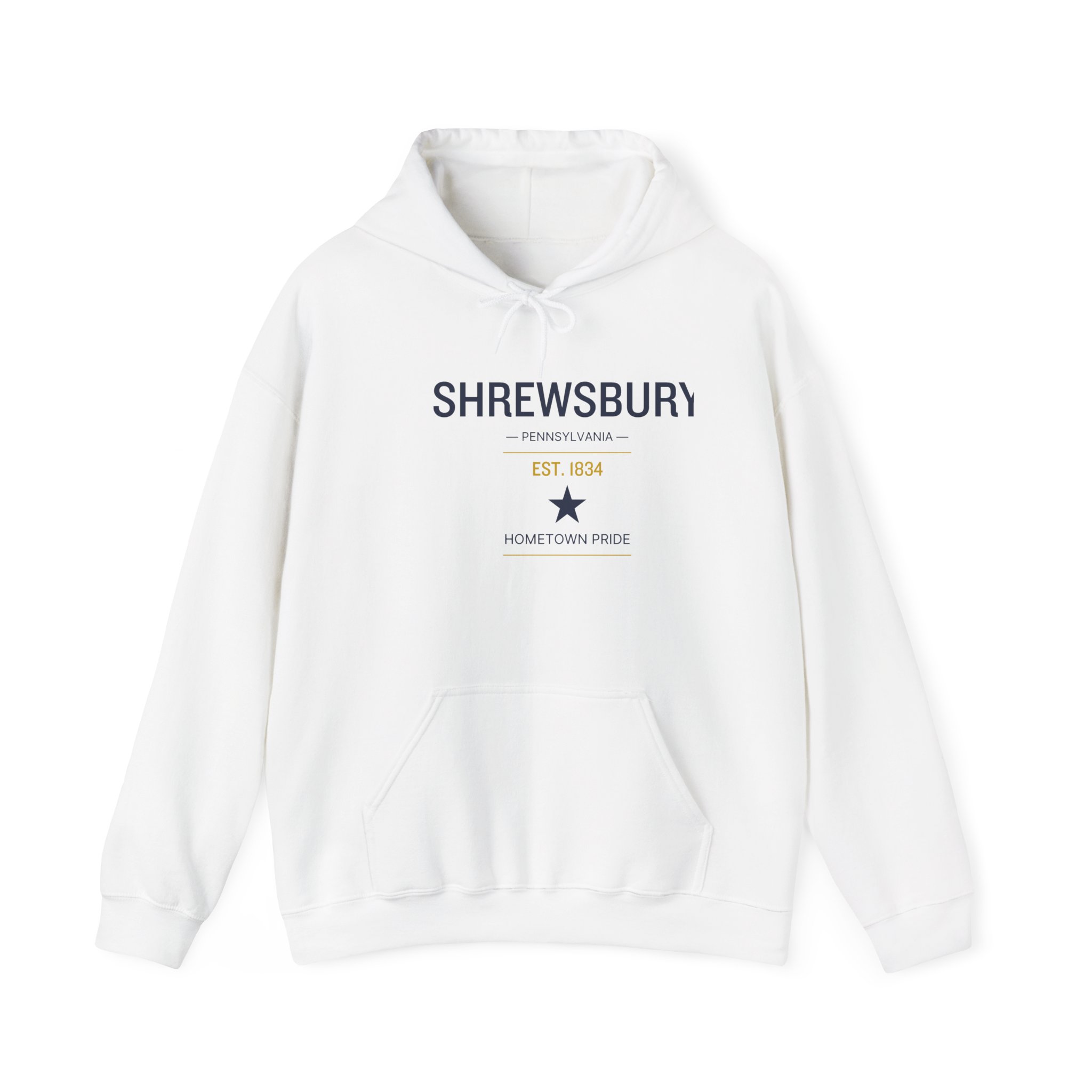 Shrewsbury PA Hoodie – Classic Star (Est. 1834)