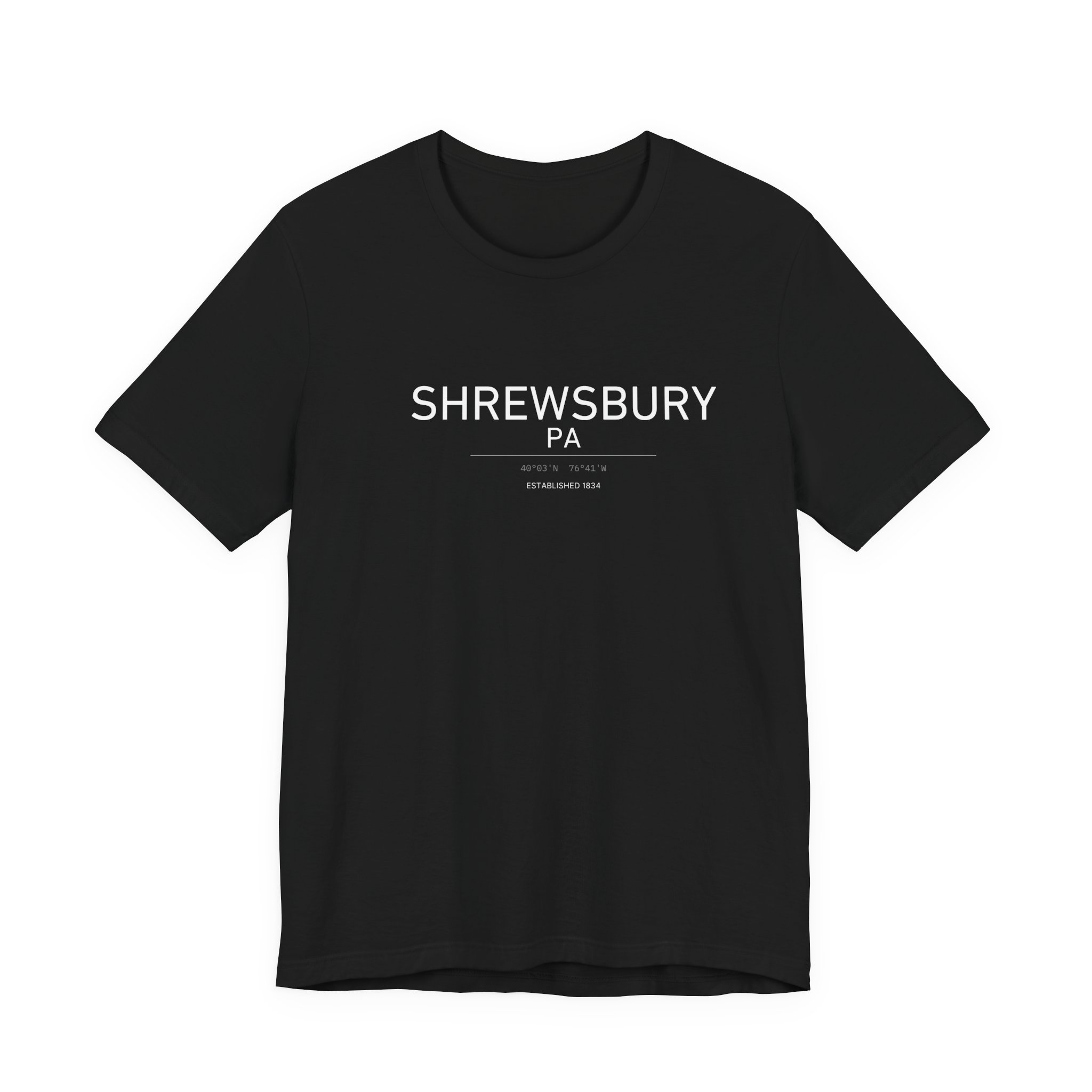 Shrewsbury PA T-Shirt – Coordinates (Est. 1834) - Image 3