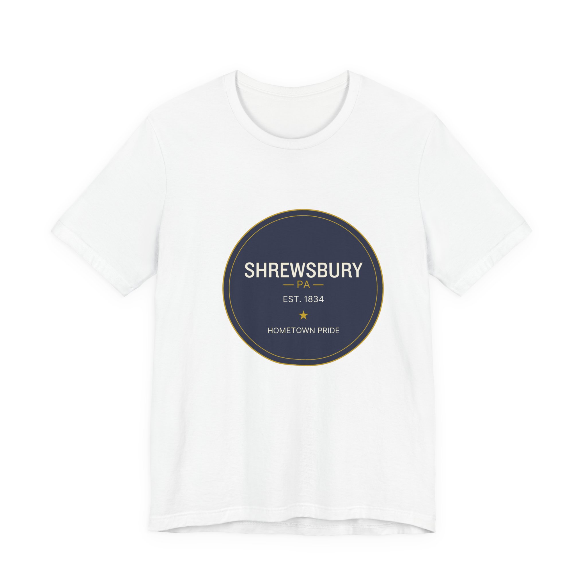 Shrewsbury PA T-Shirt – Navy Seal (Est. 1834)