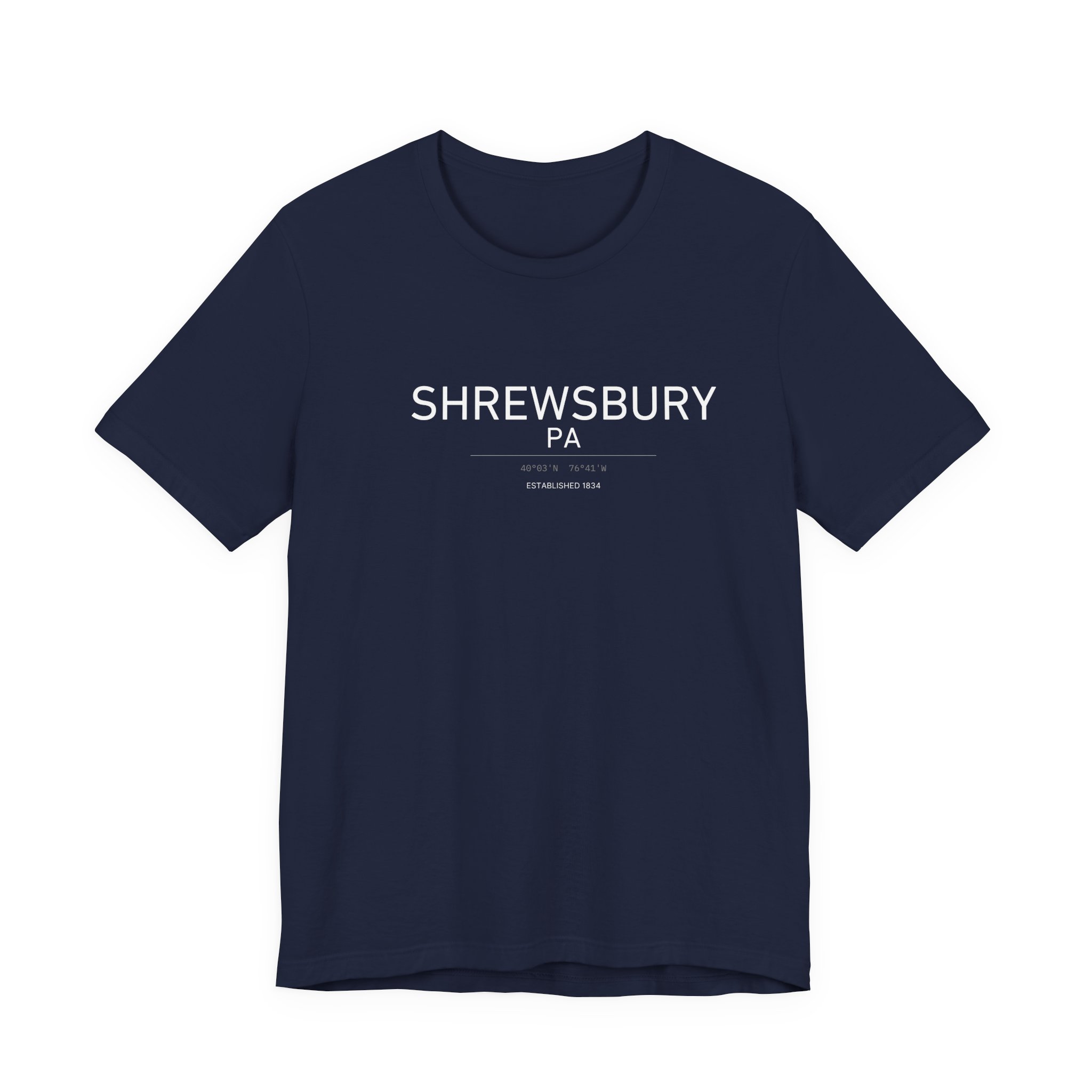 Shrewsbury PA T-Shirt – Coordinates (Est. 1834) - Image 5