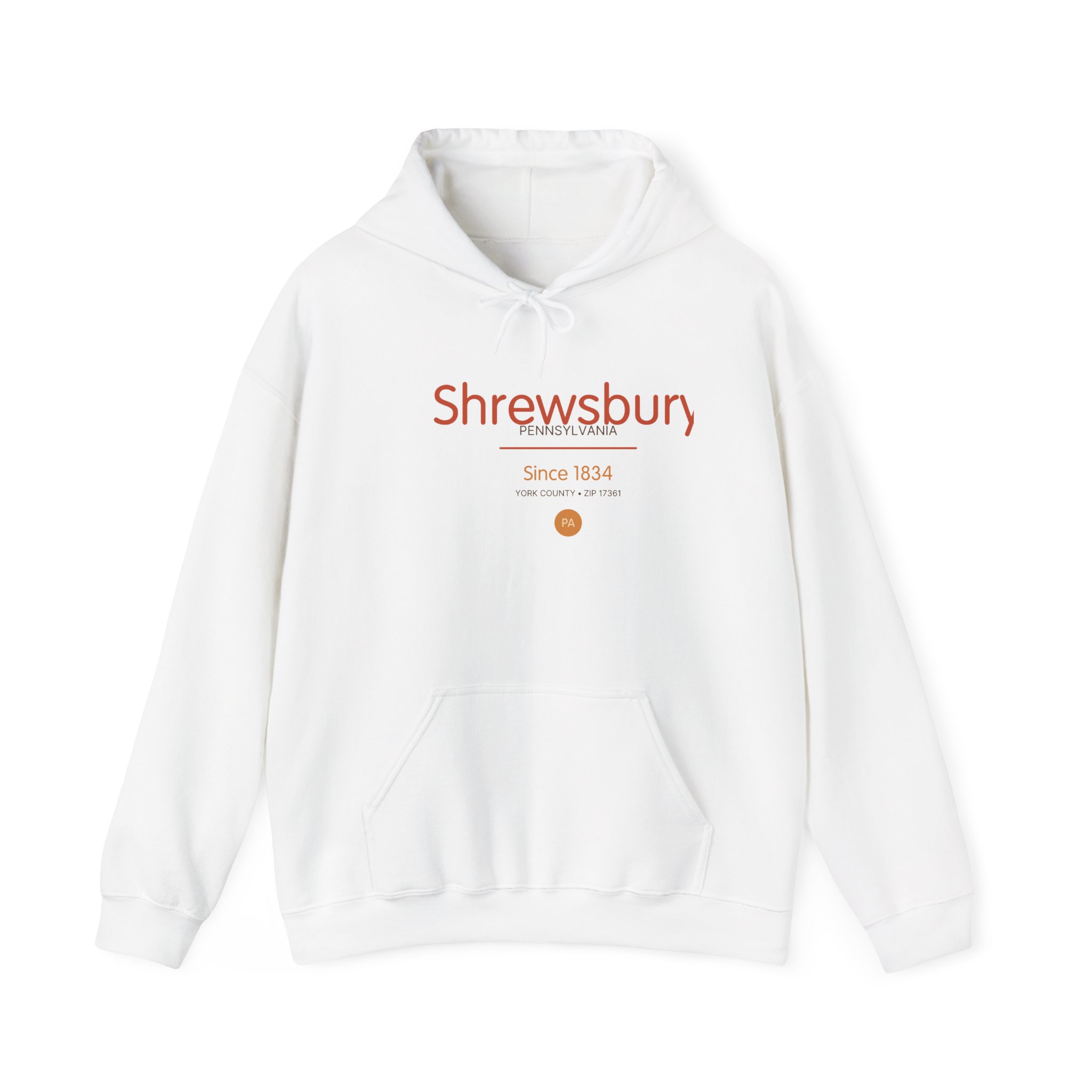 Shrewsbury PA Hoodie – Script Since 1834