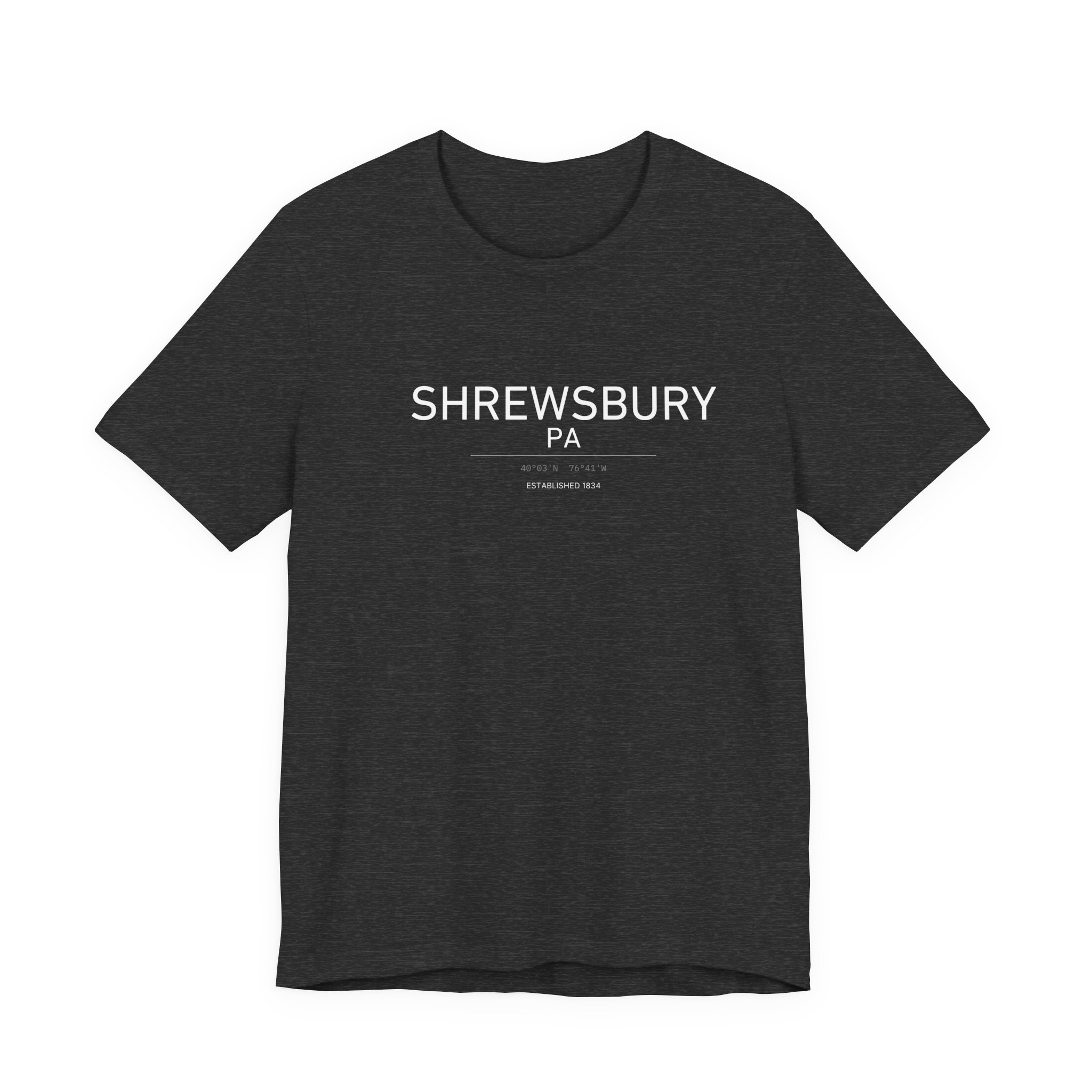 Shrewsbury PA T-Shirt – Coordinates (Est. 1834) - Image 4