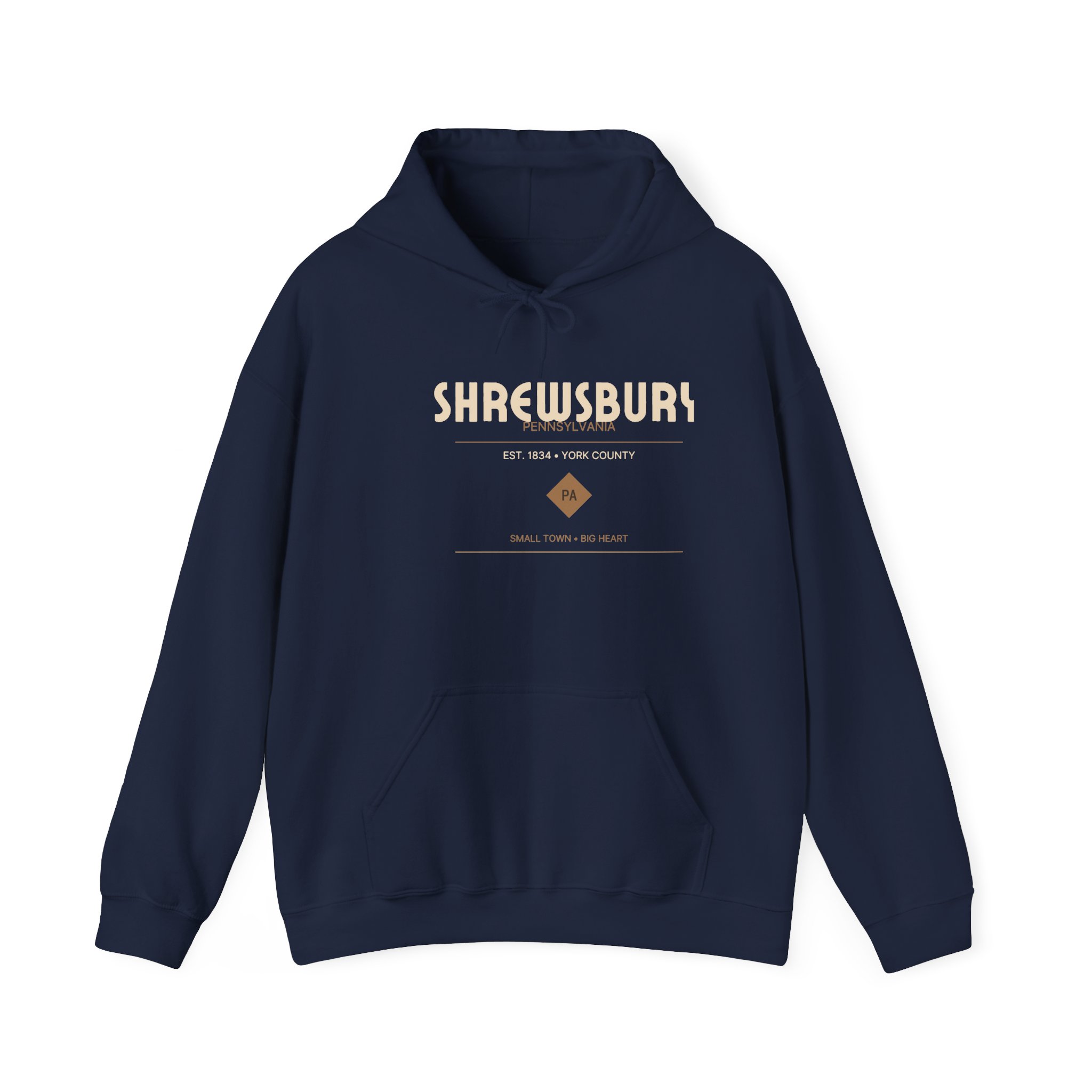 Shrewsbury PA Hoodie – Deco Diamond (Est. 1834) - Image 5