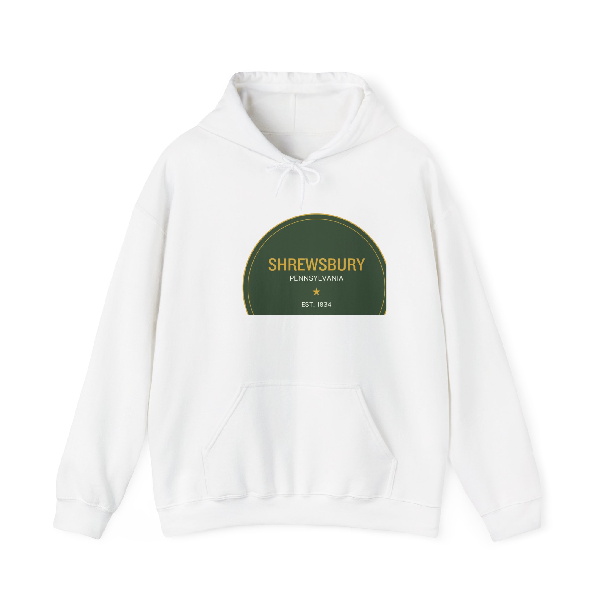 Shrewsbury PA Hoodie – Green Seal (Est. 1834)